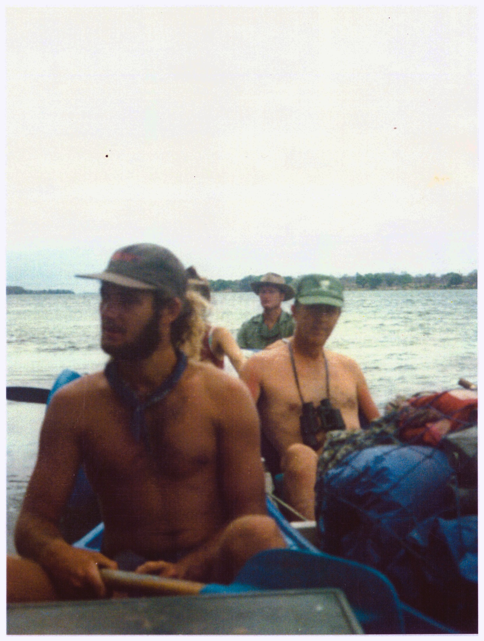 Dad and Phil canoeing