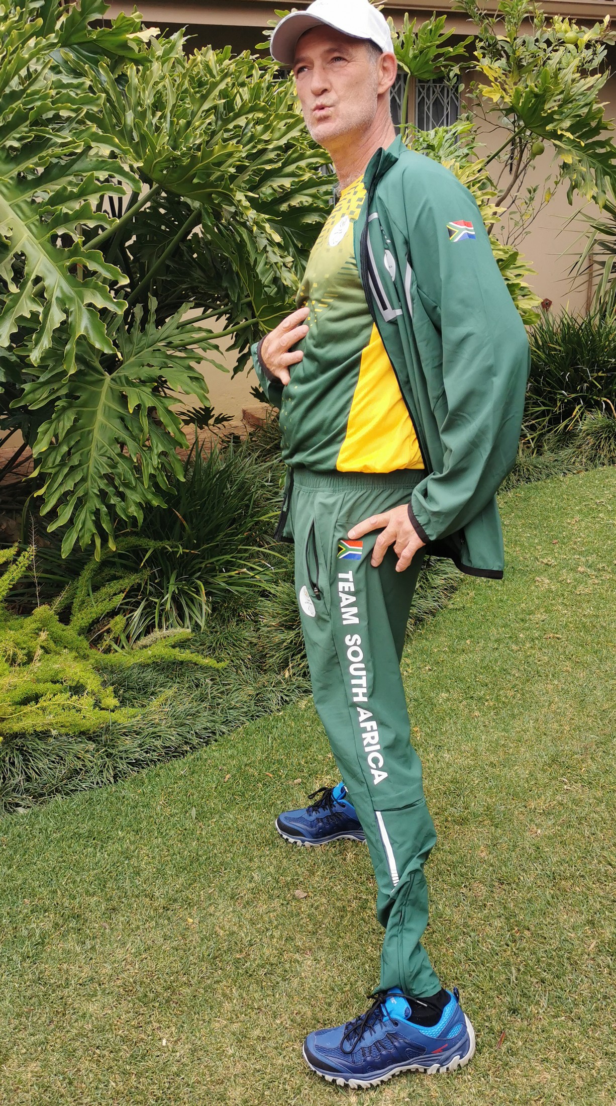 Phil in Team South Africa kit